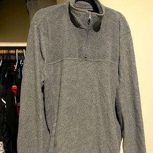 Gray half zip sweatshirt